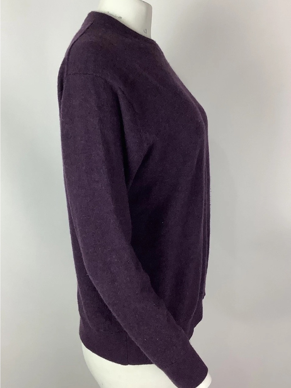 Raffi Womens Sz XL 100% Extra Fine Merino Wool Pullover Sweater Purple - Picture 2 of 6
